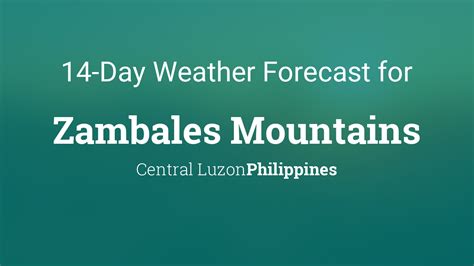 zambales weather today